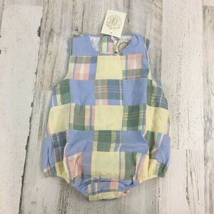 The Beaufort Bonnet Company Benjamin Bubble May River Madras Baby 12 18 M NWT